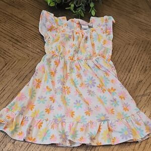 Little Lass Multicolor Floral Dress with Ruffles Size 6